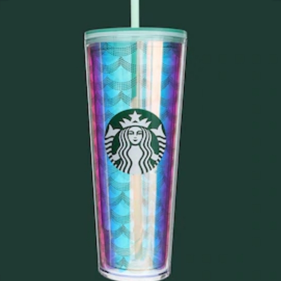 Starbucks Iridescent Geometric Scale Cold Cup NWT - Picture 10 of 12